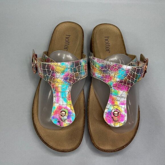 Hotter Women's Size 10 Comfort Concept Resort Flip Flop Sandals - Picture 3 of 12